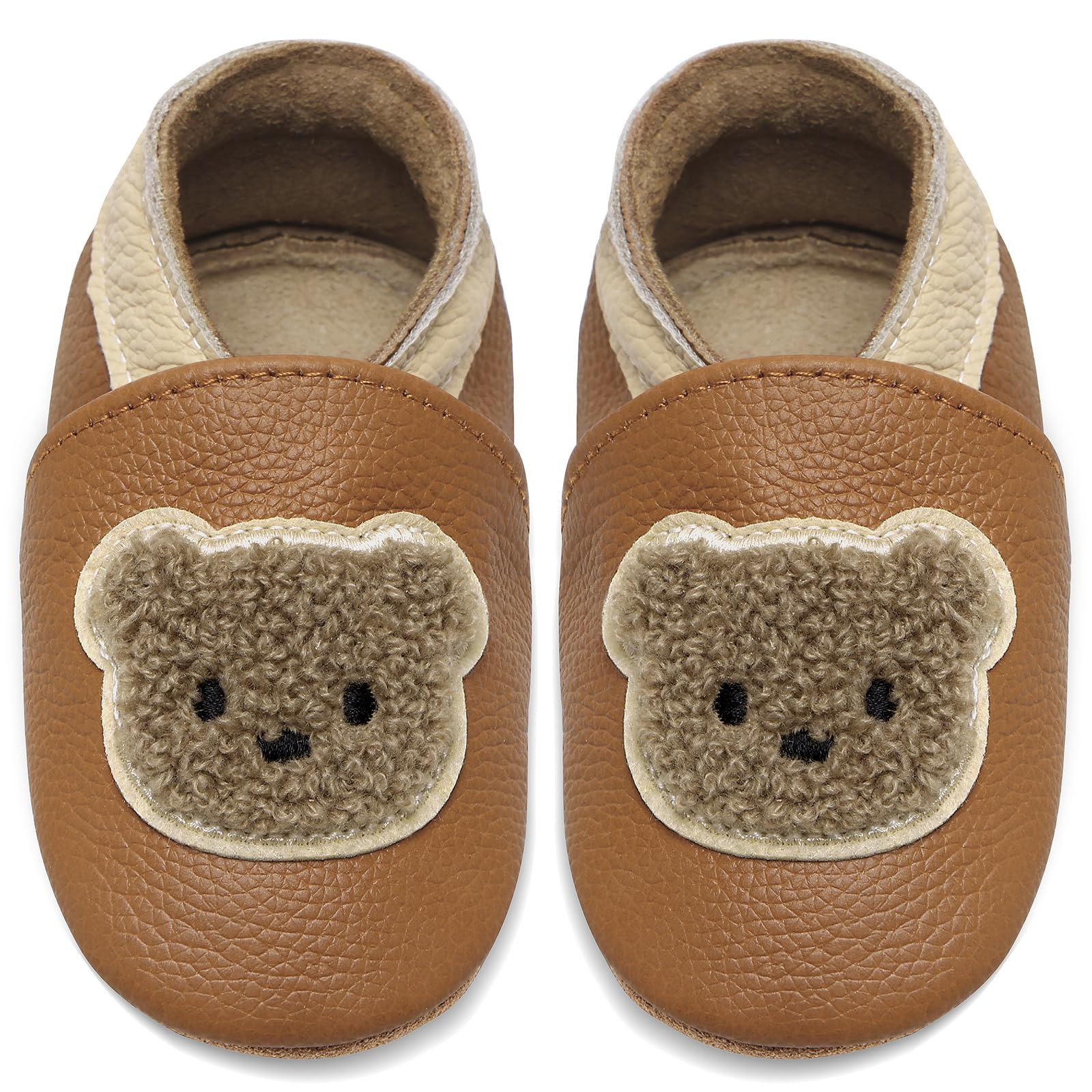 Otroški copatki IceUnicorn rumeno-rjavi medvedek (12-18 mesecev) - 👕 OBLAČILA IN OBUTEV - Odprta Skatla