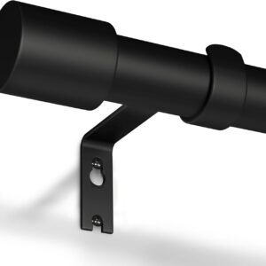 Črna teleskopska karniša 76–228 cm GEEBOBO