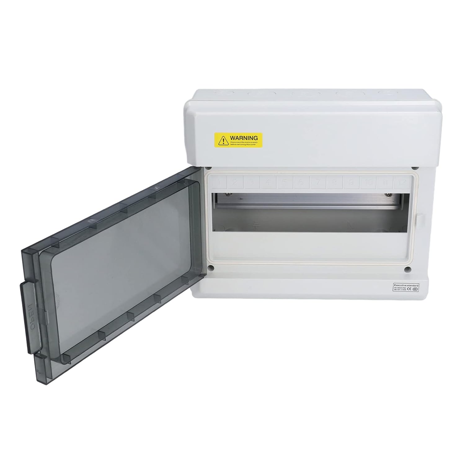 Vodoodporna nadometna razdelilna omarica, 12 modulov, IP66 - 🏠 DOM & VRT - Odprta Skatla