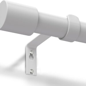 Nastavljiva bela karnisa GEEBOBO 76–152 cm, Ø19 mm