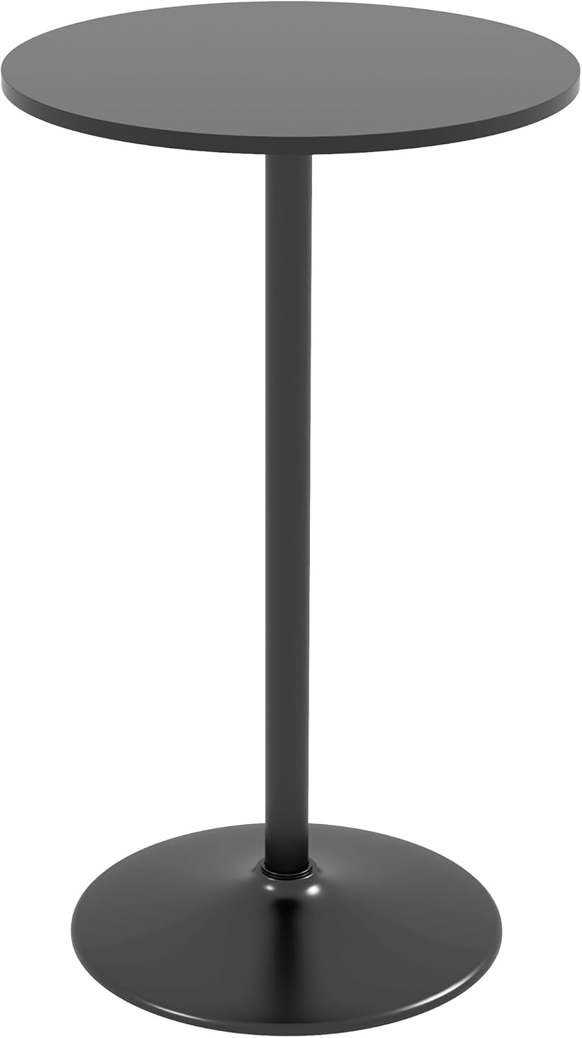 Visoka okrogla barska miza HOMCOM – Črna, 60 x 102 cm - 🏠 DOM & VRT - Odprta Skatla