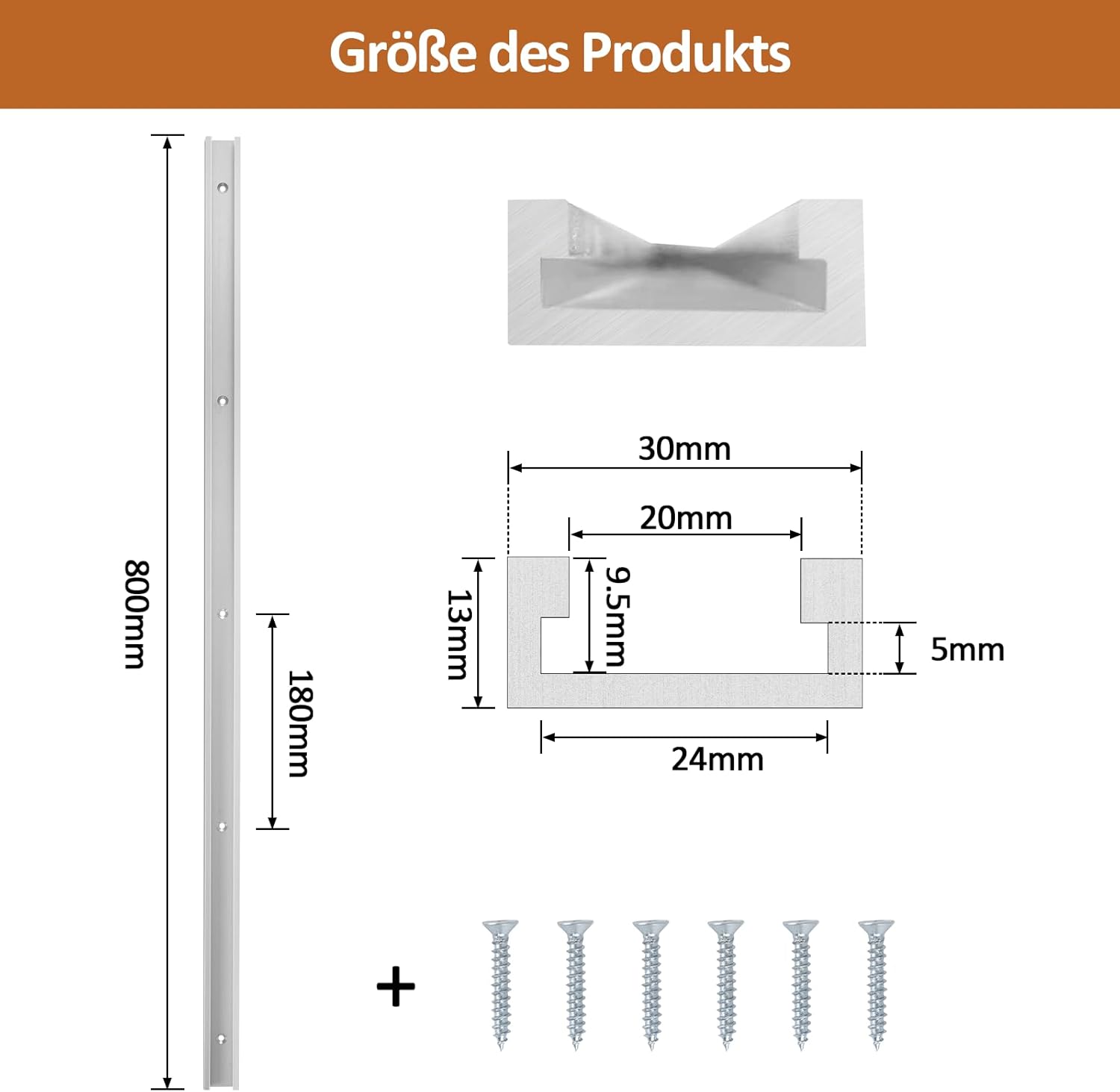 T-vodila za mizarsko uporabo, set 4 kosov, aluminij, 800 mm - 🏠 DOM & VRT - Odprta Skatla