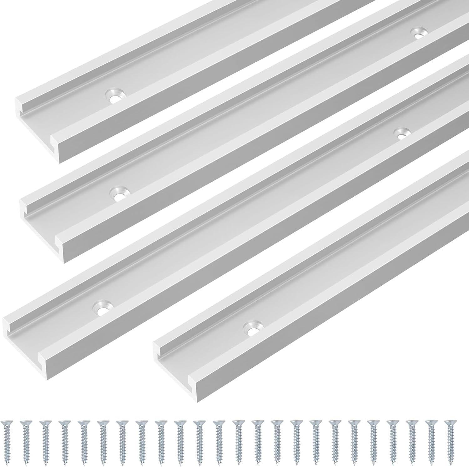 T-vodila za mizarsko uporabo, set 4 kosov, aluminij, 800 mm - 🏠 DOM & VRT - Odprta Skatla