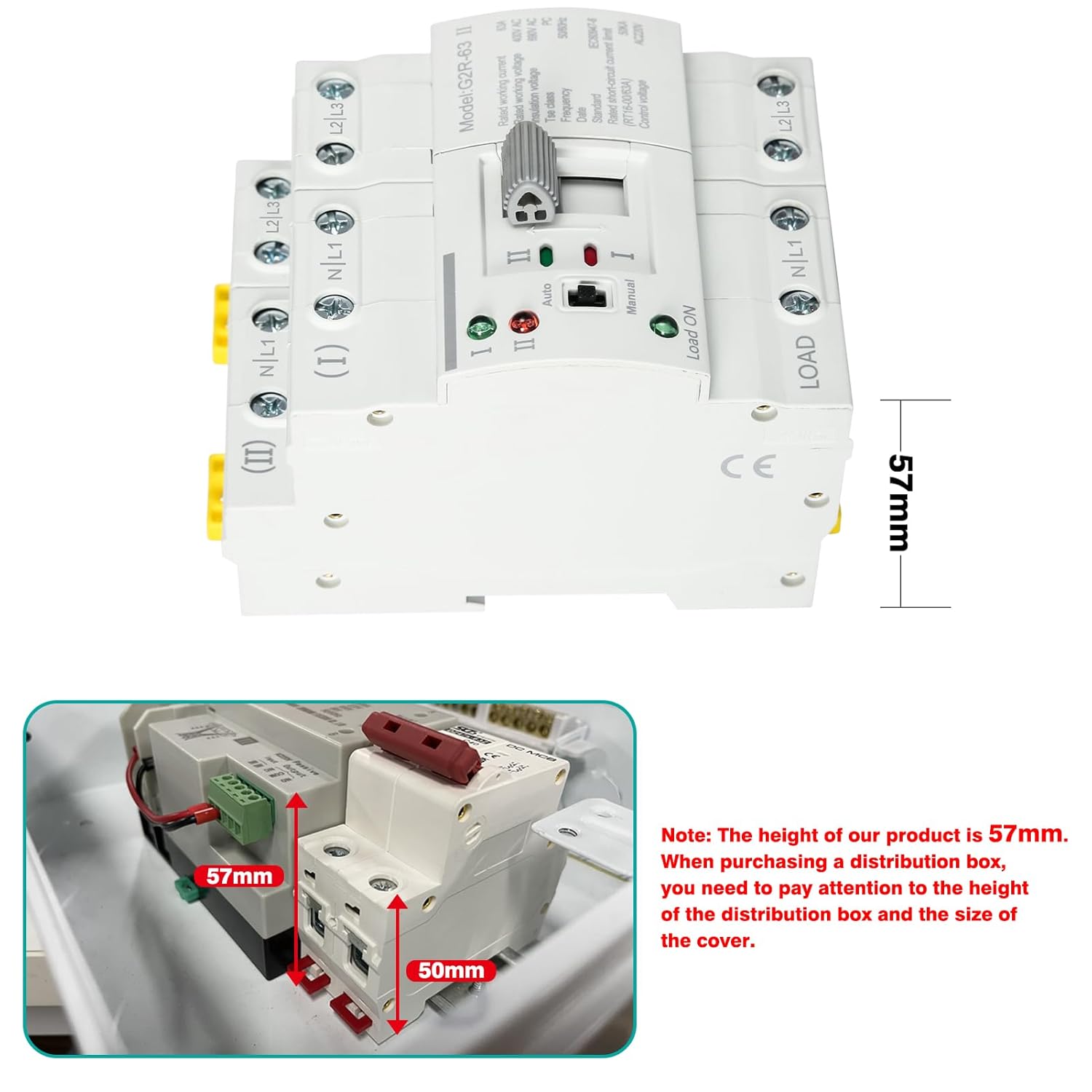 Avtomatsko preklopno stikalo ATS 63A 220V - 🏠 DOM & VRT - Odprta Skatla