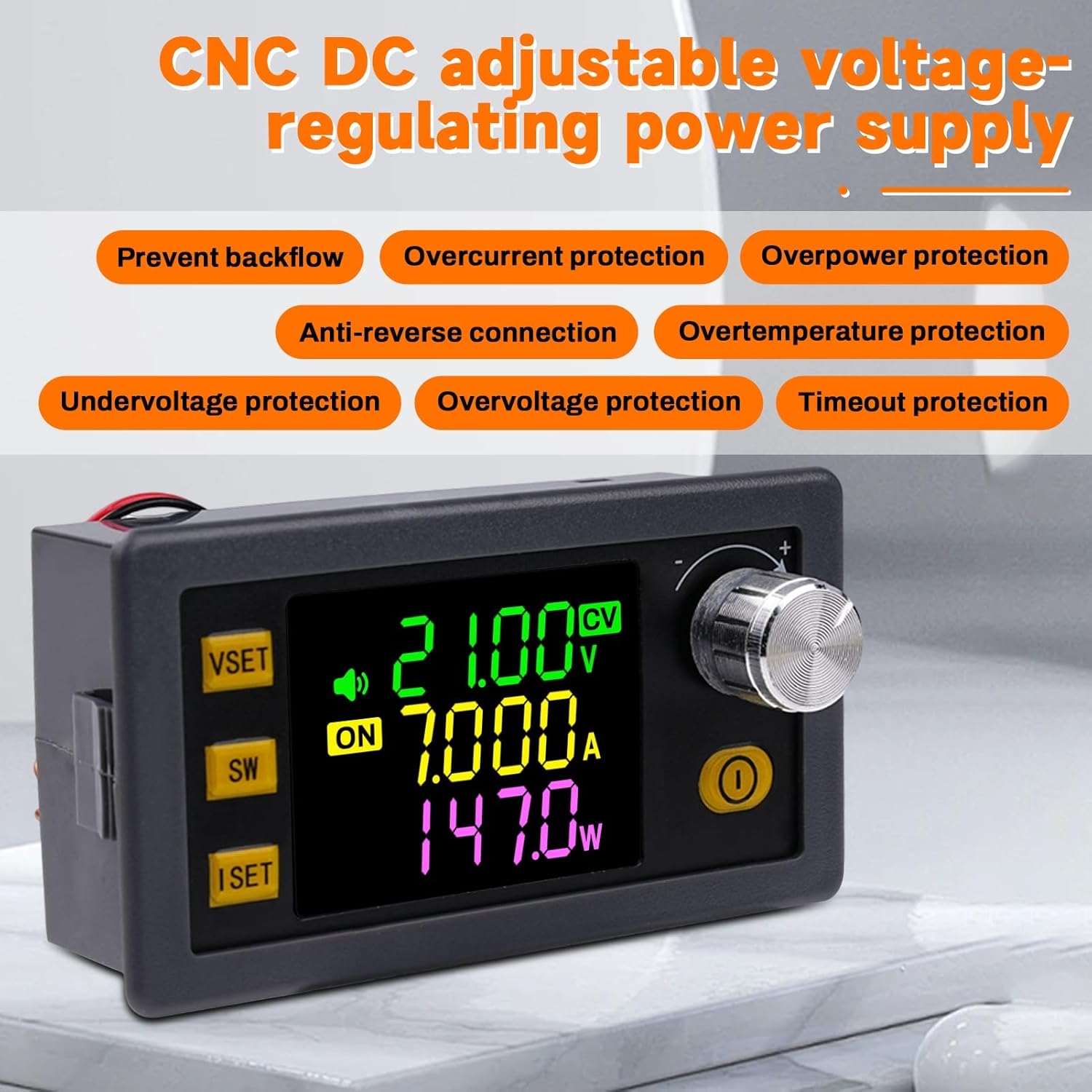 Jadeshay regulator napetosti 12V DC, nastavljiv, LCD zaslon, 150W - ⚡ ELEKTRONIKA - Odprta Skatla