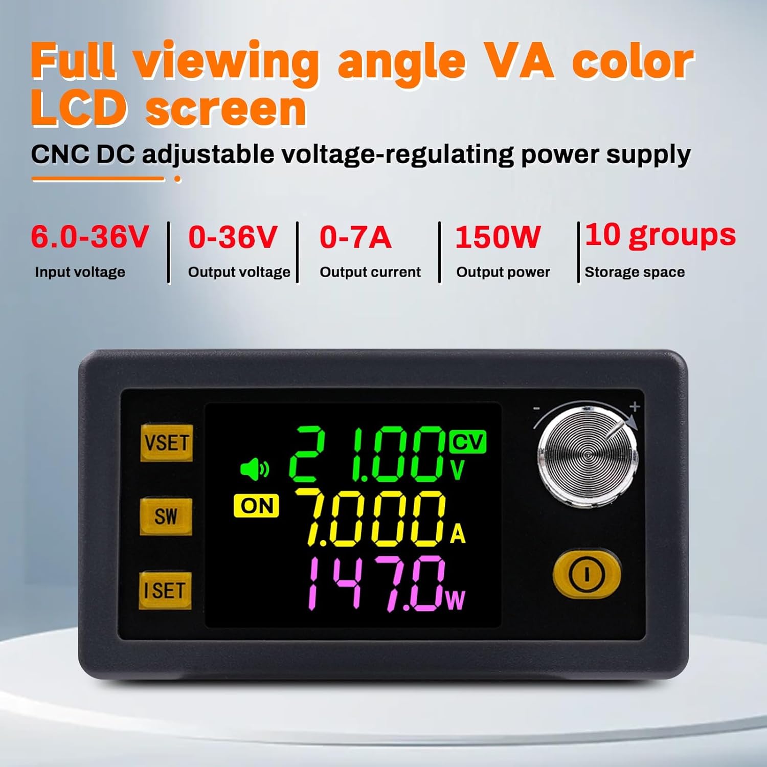 Jadeshay regulator napetosti 12V DC, nastavljiv, LCD zaslon, 150W - ⚡ ELEKTRONIKA - Odprta Skatla