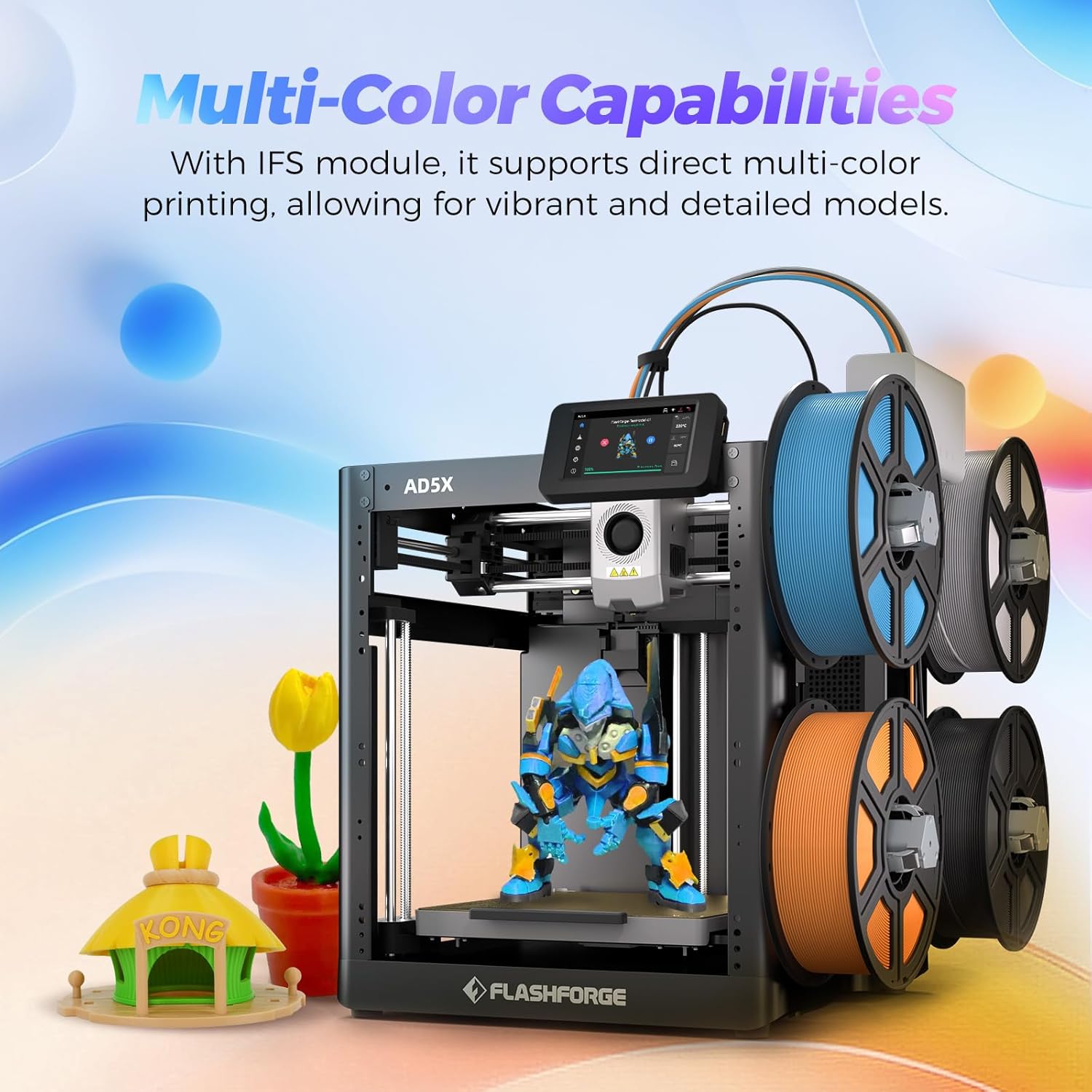 Flashforge Adventurer 5X – Hiter 3D Tiskalnik z Multibarvnim Tiskom - 🏠 DOM & VRT - Odprta Skatla