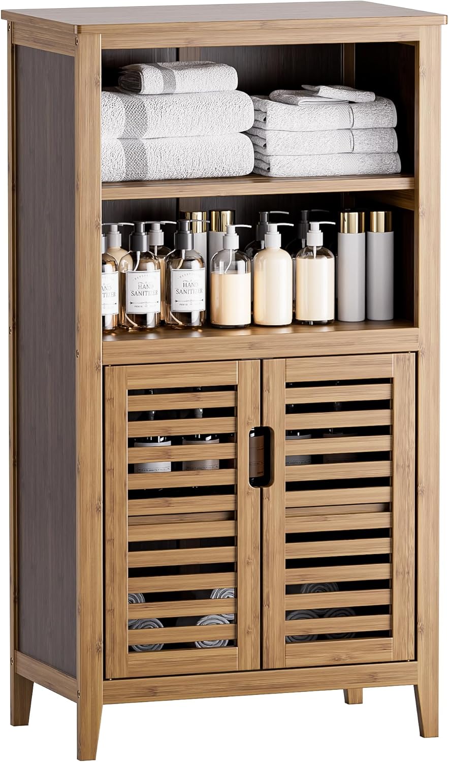 Bambusova Omara za Kopalnico ali Kuhinjo – Oreh - 🏠 DOM & VRT - Odprta Skatla