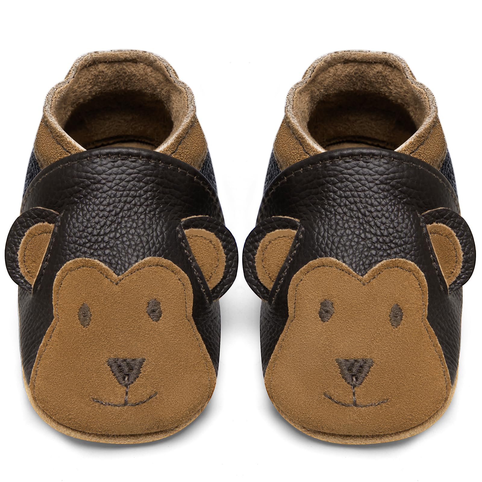 Usnjeni otroški čevlji IceUnicorn Brown Monkey (6–12 mesecev) - 👕 OBLAČILA IN OBUTEV - Odprta Skatla