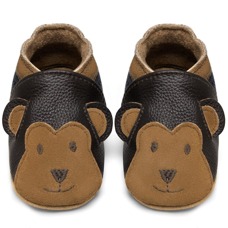 Usnjeni otroški čevlji IceUnicorn Brown Monkey (6–12 mesecev) - 👕 OBLAČILA IN OBUTEV - Odprta Skatla