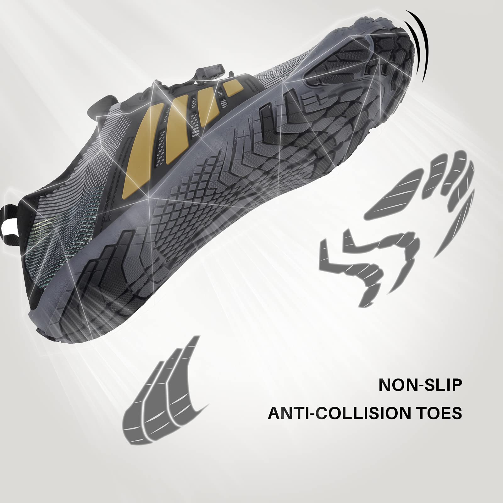 Barefoot čevlji IceUnicorn za moške in ženske, črna, 45EU - 👕 OBLAČILA IN OBUTEV - Odprta Skatla