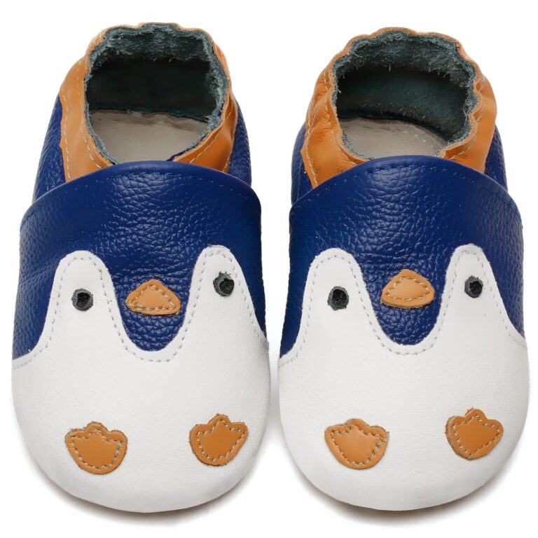 IceUnicorn usnjeni otroški copatki Pingvin, 12-18 mesecev - 👕 OBLAČILA IN OBUTEV - Odprta Skatla