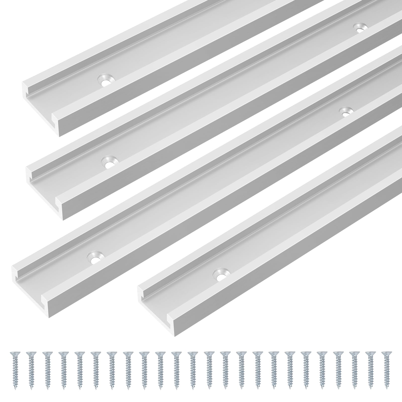 T-vodila za mizarsko uporabo, set 4 kosov, aluminij, 800 mm - 🏠 DOM & VRT - Odprta Skatla